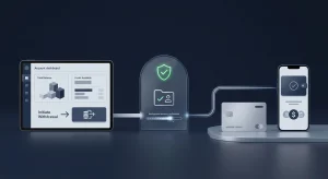 Secure casino withdrawal flow illustration